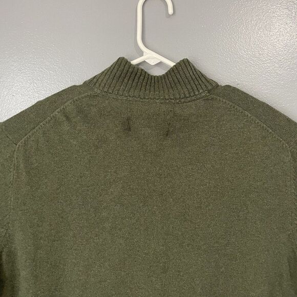 Eddie‎ Bauer Sweater Mens XLT Mock Neck Long-Sleeve 1/4 Zip Cotton Cashmere - Picture 9 of 11